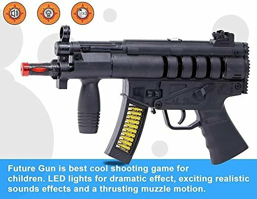 TOY GUN (LIGHT - SOUND - VIBRATION EFFECT) 32CM