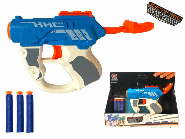 Blasters Elite fl&eacute;chettes - Battle Gun Set - Secousse avec 3 fl&egrave;ches de frappe de fl&eacute;chettes - Pistolet jouet