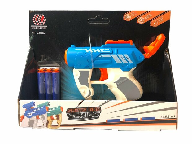 Blasters Elite fl&eacute;chettes - Battle Gun Set - Secousse avec 3 fl&egrave;ches de frappe de fl&eacute;chettes - Pistolet jouet