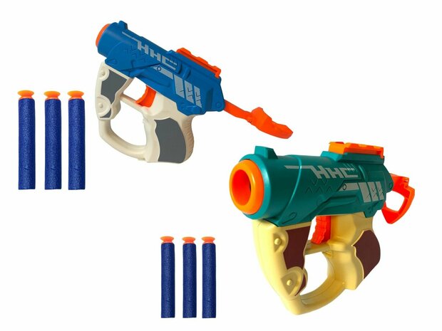 Blasters Elite fl&eacute;chettes - Battle Gun Set - Secousse avec 3 fl&egrave;ches de frappe de fl&eacute;chettes - Pistolet jouet