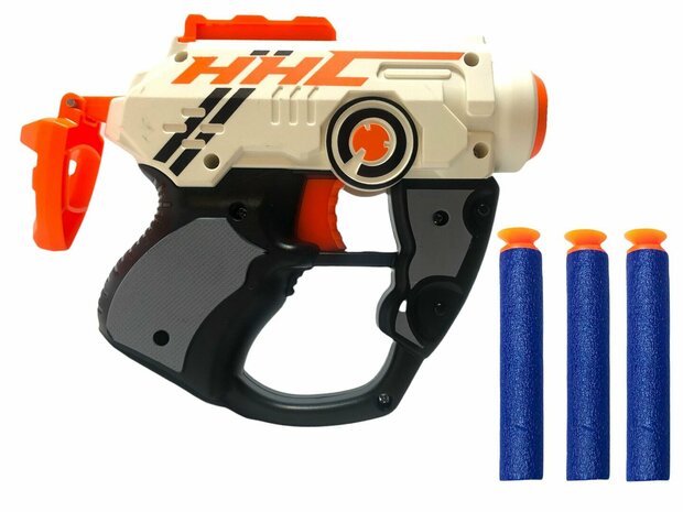 Blasters Elite fl&eacute;chettes - Battle Gun Set - Secousse avec 3 fl&egrave;ches de frappe de fl&eacute;chettes - Pistolet jouet