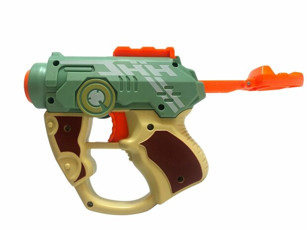 Blasters Elite fl&eacute;chettes - Battle Gun Set - Secousse avec 3 fl&egrave;ches de frappe de fl&eacute;chettes - Pistolet jouet