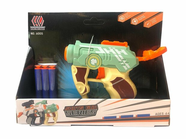 Blasters Elite fl&eacute;chettes - Battle Gun Set - Secousse avec 3 fl&egrave;ches de frappe de fl&eacute;chettes - Pistolet jouet