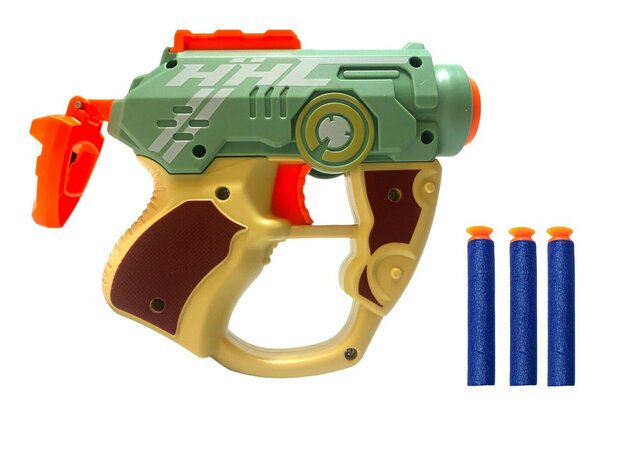 Blasters Elite fl&eacute;chettes - Battle Gun Set - Secousse avec 3 fl&egrave;ches de frappe de fl&eacute;chettes - Pistolet jouet