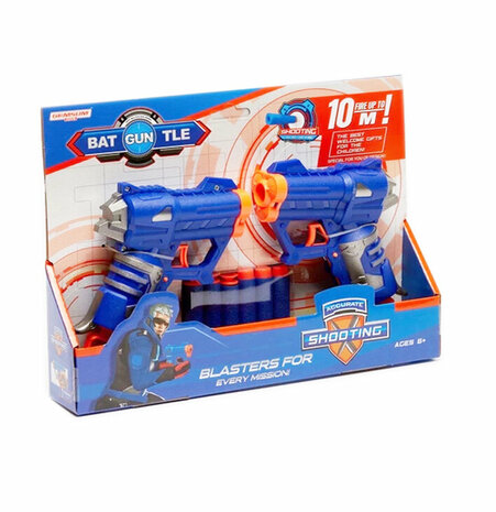 Battle gun set - jolt met 6 dart strike pijlen - speelgoed pistool - 2 stuks Blasters elite darts