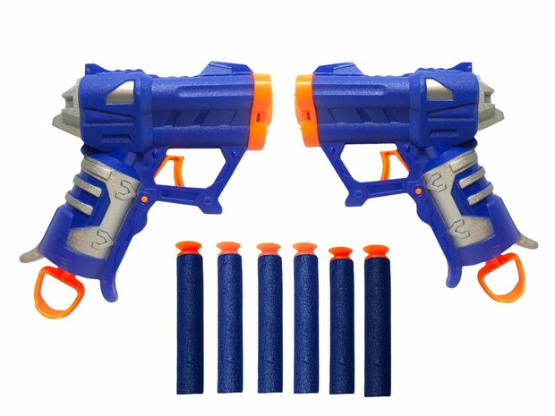 Battle gun set - jolt met 6 dart strike pijlen - speelgoed pistool - 2 stuks Blasters elite darts