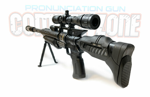 Toy combat zone with LED lights, vibration and shooting sounds - Barrett M82 toy gun 68CM