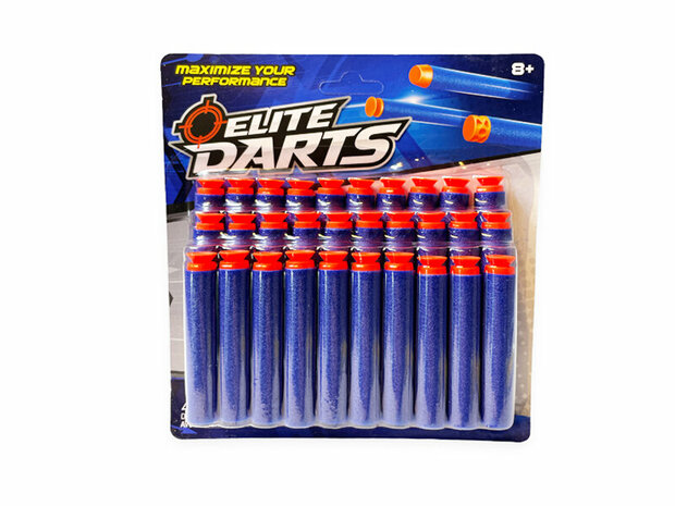 30 stuks darts met zuignap voor Nerf guns - Elite Darts pijlen