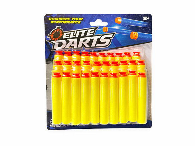 30 fl&eacute;chettes avec ventouse pour pistolets Nerf - Fl&egrave;ches Elite Darts