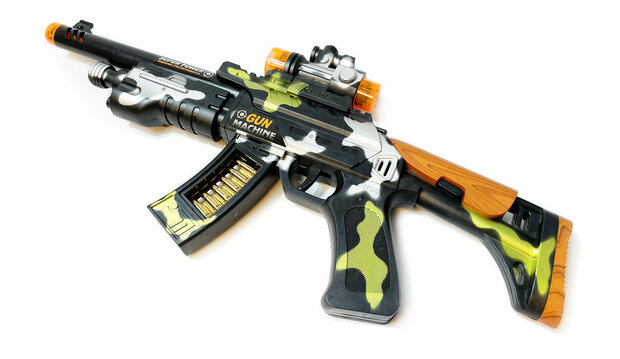 Pistolet jouet - FN FAL - Lumi&egrave;re LED, sons de tir et fonction de vibration - Super Gun de style sp&eacute;cial - 41CM
