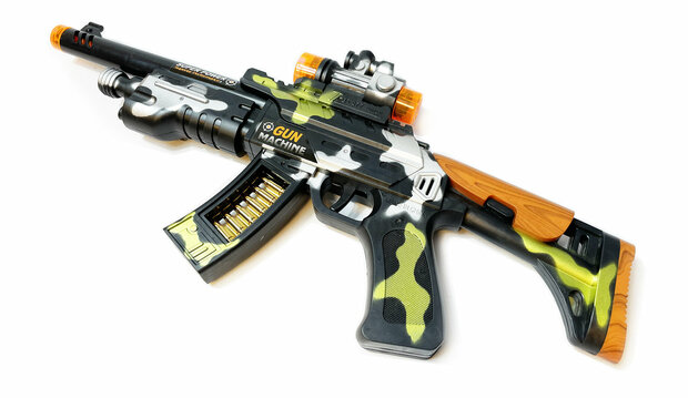Speelgoed - AK 47 - LED licht, schietgeluiden en trill functie - Special style - 41CM