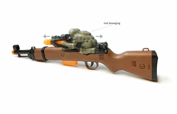 Flashing gun shotgun toy gun - Olympia - with light - vibration function and shooting sounds - 49CM
