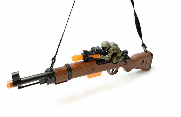 Flashing gun shotgun toy gun - Olympia - with light - vibration function and shooting sounds - 49CM