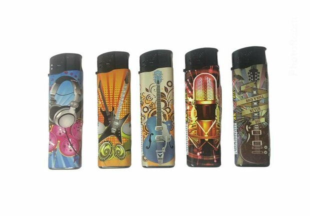 Lighters 50 pieces - with print - click lighter - Unilite