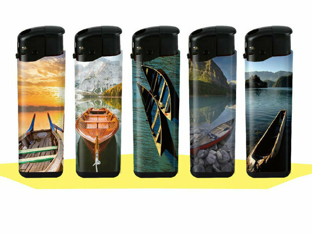 LIGHTERS 50 PIECES WITH PRINT - REFILLABLE