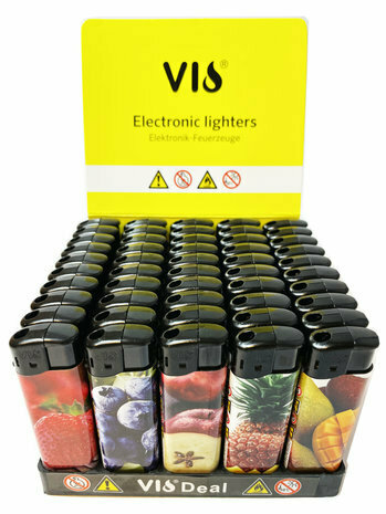 LIGHTERS 50 PIECES WITH PRINT - REFILLABLE