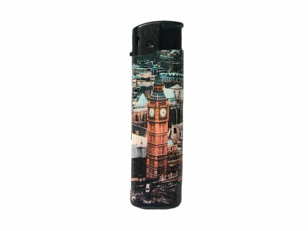 Click lighters with EU cities print