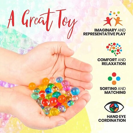 Gel ballen mix kleur - 10.000 stuks -orbeez balletjes - 7-8mm