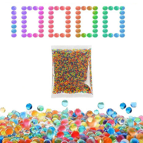 Gel bubbles mix color - 10,000 pieces -orbeez balls - 7-8mm