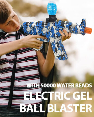 Shooting Elite Gel Blaster 2-en-1 - Hunter - Lumi&egrave;re LED - Billes de gel + Fl&egrave;ches - 5000 billes - Rechargeable - 42,5 cm
