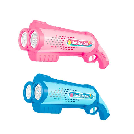 Bubble Gun toy - Bubble machine - Automatic shooting - LED light - 2x soap