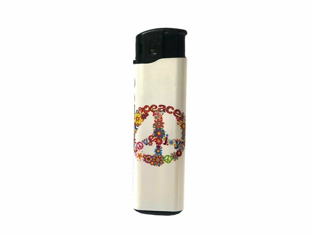 T Lighters -Click -50 pieces - with Peace Print