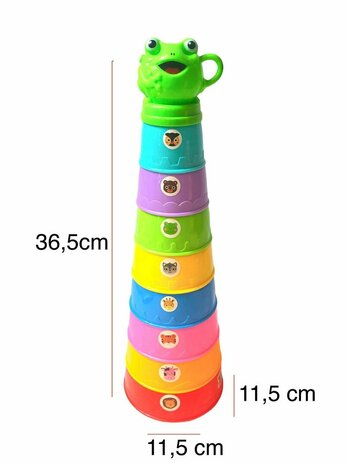 Toy baby stacking cups