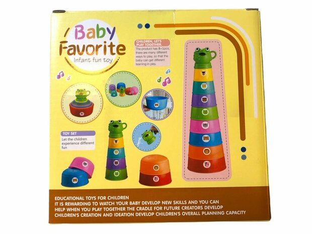 Toy baby stacking cups