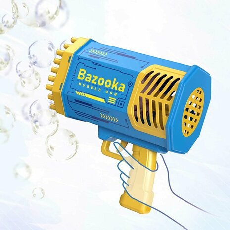 BUBBLE GUN BAZOOKA - ZEEPBELLENMACHINE - 69 GATEN VOOR 5000 BELLEN