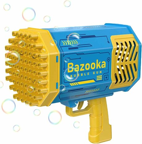 Bubble Gun Bazooka - fabricant de bulles - machine &agrave; bulles de savon - 69 trous pour 5000 bulles - rechargeable