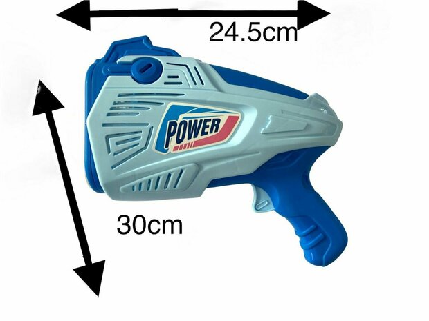 Bubble blowing toy gun - shoots bubbles automatically - Bubble Game - incl soap Blue