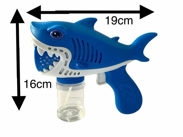 Bellenblaas speelgoed - Bubble Gun Shark - USB oplaadbaar