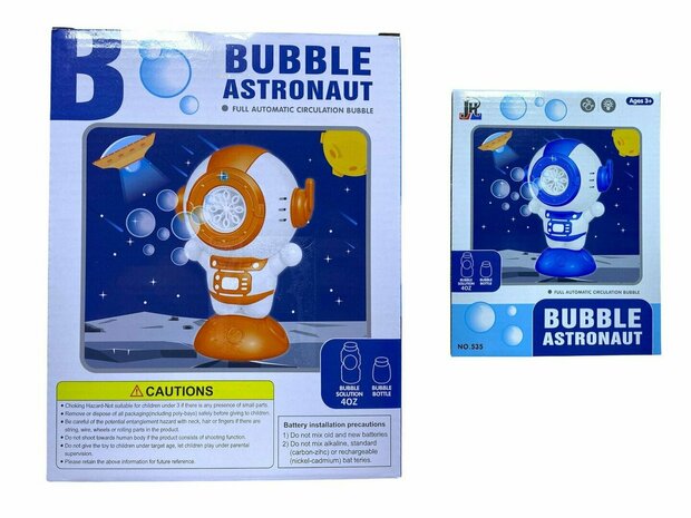 Jouet astronaute qui souffle des bulles - tire des bulles - avec savon