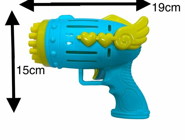 Bubble Angle machine - bellenblaasmachine speelgoed - 28 hole - blauw