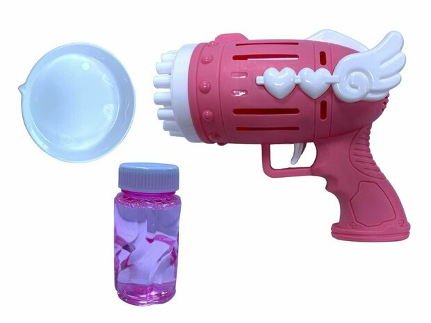 Bubble Angle Machine &ndash; Spielzeug-Blasenblasmaschine &ndash; 28 L&ouml;cher &ndash; Pink