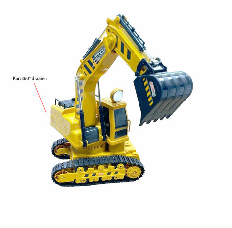 RC EXCAVATOR - WITH EFFECT - WORK VEHICLE - 2.4GH - 39CM - RECHARGEABLE