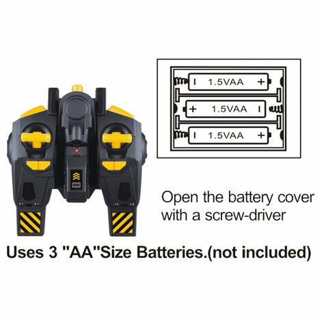 RC EXCAVATOR - WITH EFFECT - WORK VEHICLE - 2.4GH - 39CM - RECHARGEABLE