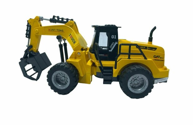 Spielzeug-RC-Fahrzeug mit Greifkran &ndash; 1:50 &ndash; funkgesteuertes Arbeitsfahrzeug