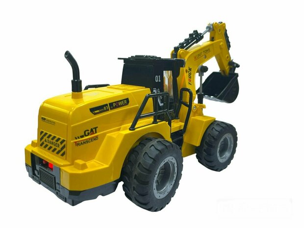 RC excavator toy vehicle - 1:50 - radio graphic work vehicle