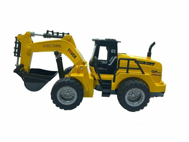 RC excavator toy vehicle - 1:50 - radio graphic work vehicle