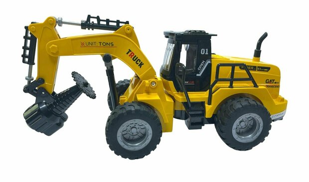 TOY RC VEHICLE WITH SAW BLADE - 1:50 - RADIO WORK VEHICLE