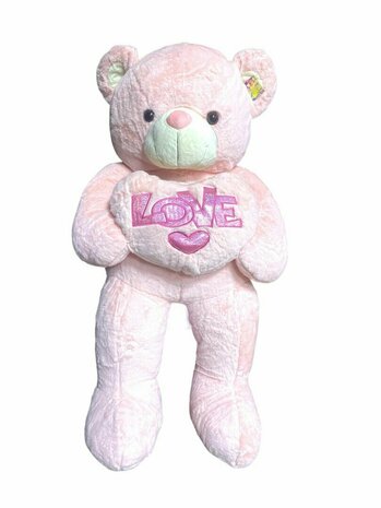 Ours en peluche Large - XXL - peluche douce - avec coussin Love - Ours en peluche