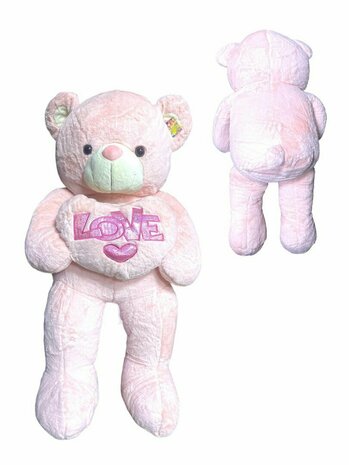 Ours en peluche Large - XXL - peluche douce - avec coussin Love - Ours en peluche