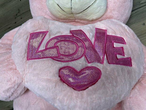 Ours en peluche Large - XXL - peluche douce - avec coussin Love - Ours en peluche