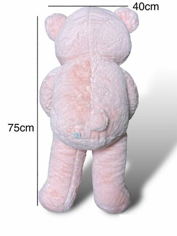 Kuschelb&auml;r gro&szlig; &ndash; 75 cm &ndash; weiches Kuscheltier &ndash; mit Love-Kissen &ndash; Teddyb&auml;r