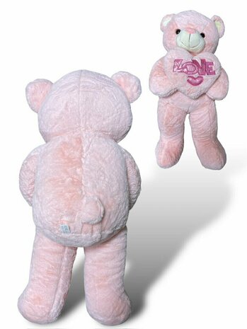 Cuddly bear Large - 75CM - soft cuddly toy - with Love cushion - Teddy bear