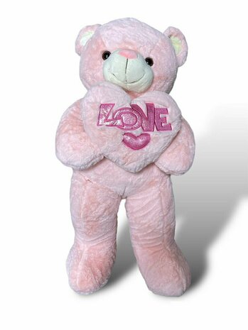 Ours en peluche Large - 75CM - peluche douce - avec coussin Love - Ours en peluche