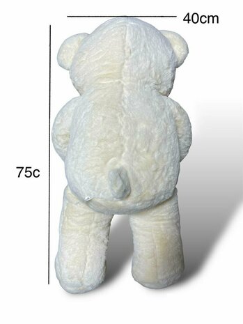 Cuddly bear Large - 75CM - soft cuddly toy - with Love cushion - Teddy bear