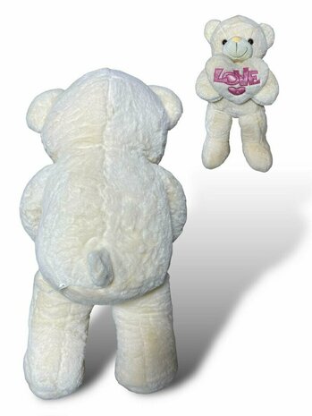 Cuddly bear Large - 75CM - soft cuddly toy - with Love cushion - Teddy bear