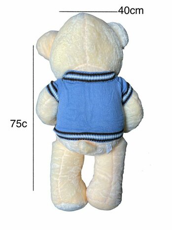 Cuddly bear Teddy bear - 75CM - soft cuddly bear - with t-shirt